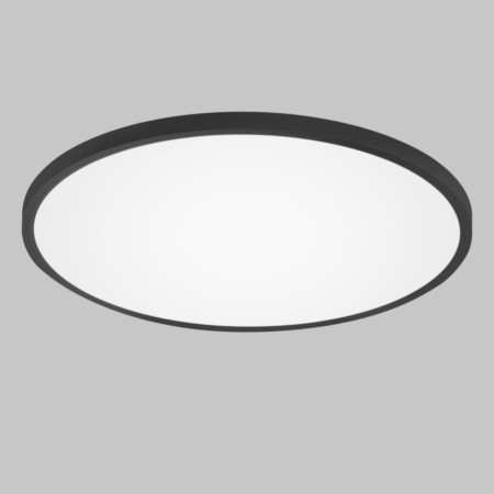 Светильник светодиодный потолочный накладной 500мм 40W 3000/4000/6000K Черный PLC.500-40-CCT-BK