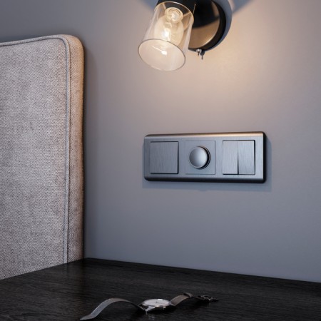 Выключатель Встраиваемые механизмы графит рифленый W1122004