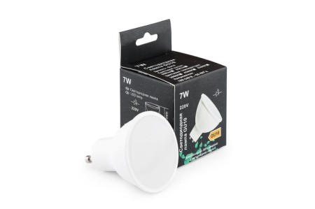 Лампочка светодиодная LB-GU10-MR16-7-WW