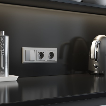 Рамка Stark серебряный матовый W0031865