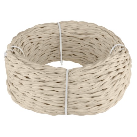 Кабель Ретро кабель песочный Ретро кабель витой 3х1,5 (песочный) 20м