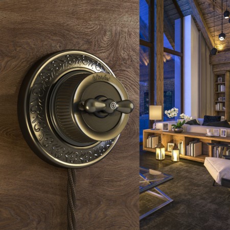 Выключатель Werkel WL19-01-05 (Бронзовый)