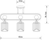 Потолочная люстра Glamore A5076PL-3BK