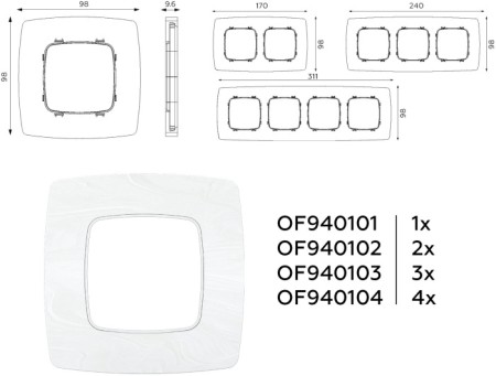 Рамка OMEGA OF940102