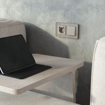 Выключатель Встраиваемые механизмы дымчатый W1210004