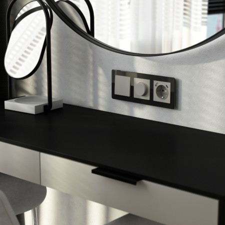 Выключатель Встраиваемые механизмы дымчатый W1210004