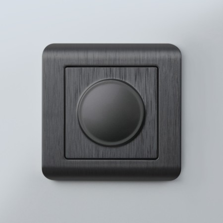 Диммер Встраиваемые механизмы графит рифленый W1142004