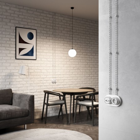 Изолятор Vintage белый матовый W6433401