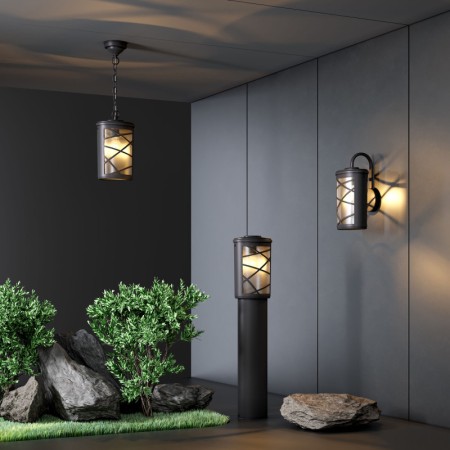 Подвесной уличный светильник Elektrostandard Premier H черный (GL 1017H)