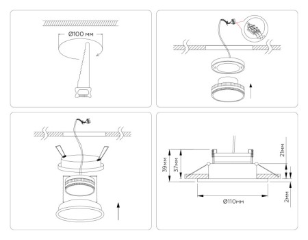 Влагозащищенный светильник Ambrella Light TN6601