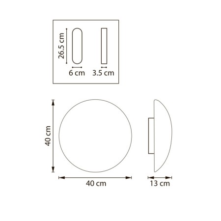 Настенно-потолочный светильник Genova 610646