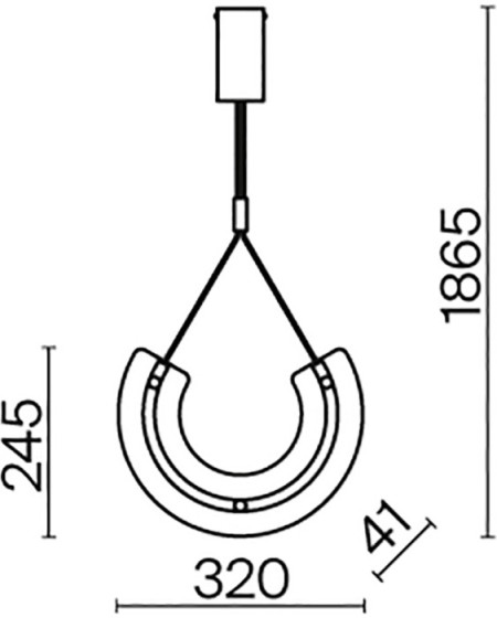 Подвесной светильник Maya P091PL-L18G3K1