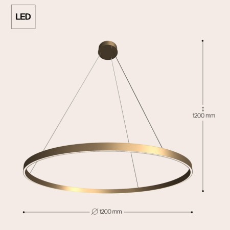 Подвесной светильник Rim MOD058PL-L65BS3K
