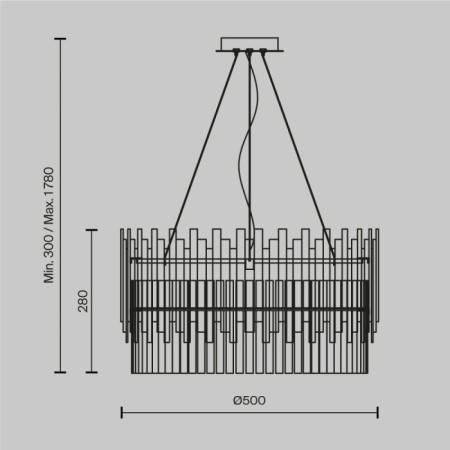 Подвесная люстра Coliseo MOD135PL-06BS