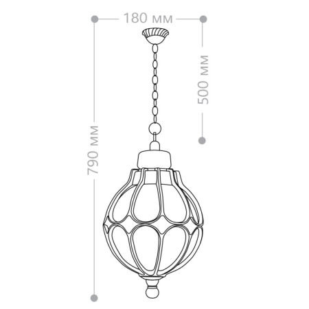 Подвесной уличный светильник Feron 11369