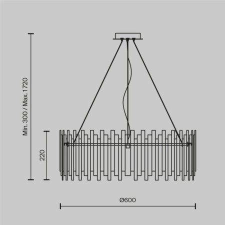 Подвесная люстра Coliseo MOD135PL-08BS