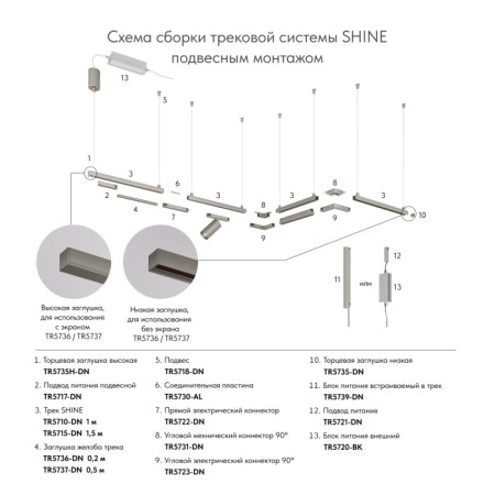 Шинопровод SHINE BASE TR5710-DN