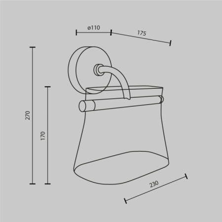 Бра Cabaret MOD170WL-L8BS3K2