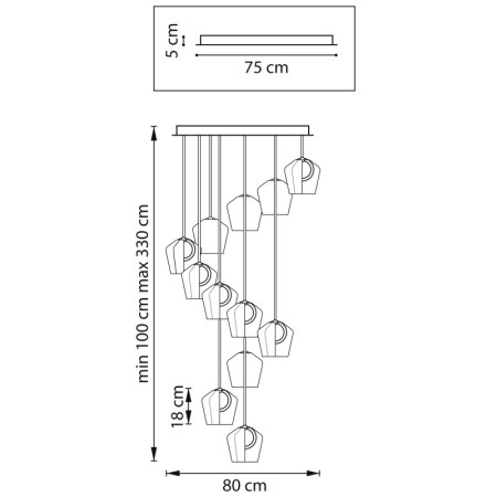 Каскадная люстра Lightstar 796229