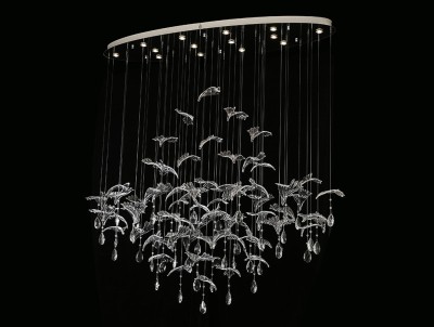 Подвесная люстра Newport 8220/140 С oval chrome