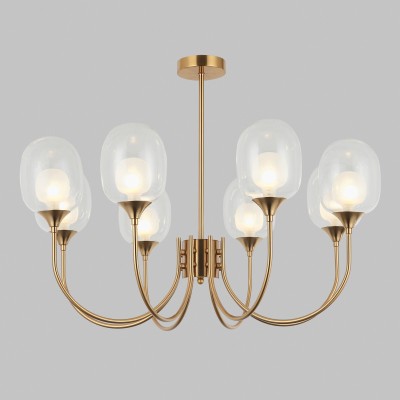 Люстра на штанге Eurosvet 70217/8 латунь