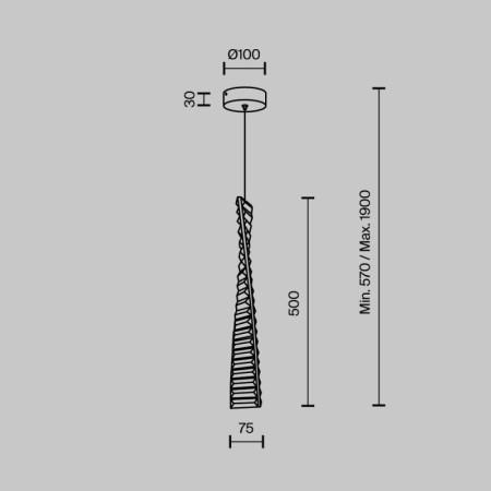 Подвесной светильник MODELUX MS.88910.1 GD
