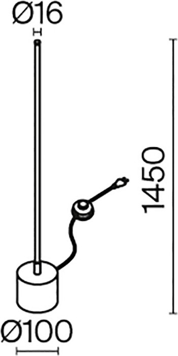 Торшер Flow MOD147FL-L20BSK1