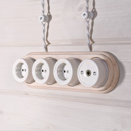 Изолятор Накладные ретро механизмы Ретро белые W6431401