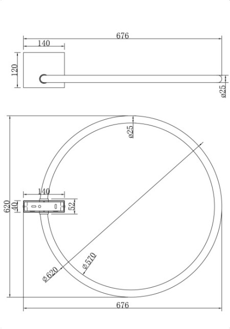 Потолочная люстра Anillo MOD315CL-L25G3K