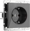 Розетка Встраиваемые механизмы графит акриловые W1171044