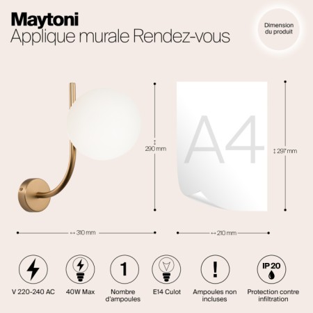 Бра Rendez-vous MOD109WL-01BS