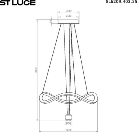 Подвесной светильник Orione SL6209.403.35
