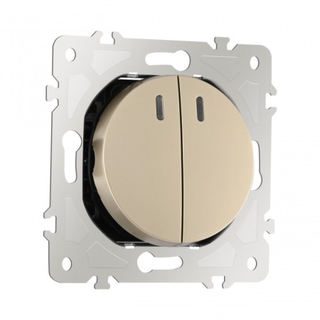 Выключатель Arte Milano 202.33-2.shampan