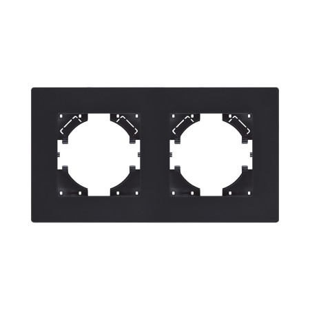 Рамка 2-постовая, черный матовый Kollinger Aspekt AT2BM