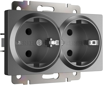Розетка Встраиваемые механизмы графит матовый W1172064