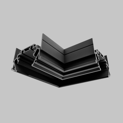 L - соединитель для IL.0007.7001, IL.0007.7002 трековой системы UT25 48В, Черный IL.0007.7101-BK