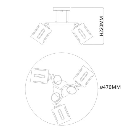 Накладная люстра Escada 1120/3PL