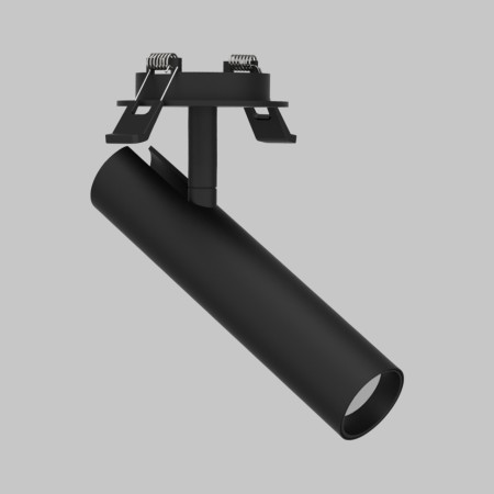 Светильник светодиодный спот 6W потолочный встраиваемый 220V, LED 3000K, Черный IL.0005.2201-R-BK