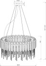 Подвесная люстра Hail MOD097PL-08CH