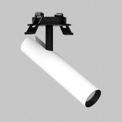 Светильник светодиодный спот 6W потолочный встраиваемый 220V, LED 3000K, Белый+Черный IL.0005.2201-R-WBK