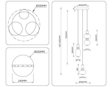 Подвесной светильник Ambrella Light LH53143