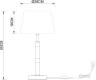 Интерьерная настольная лампа Robert A5066LT-1BK