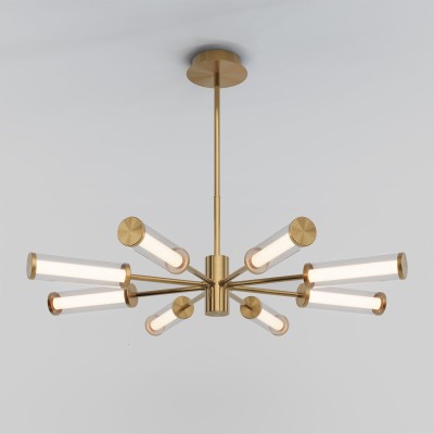 Люстра на штанге Eurosvet 50386 LED латунь