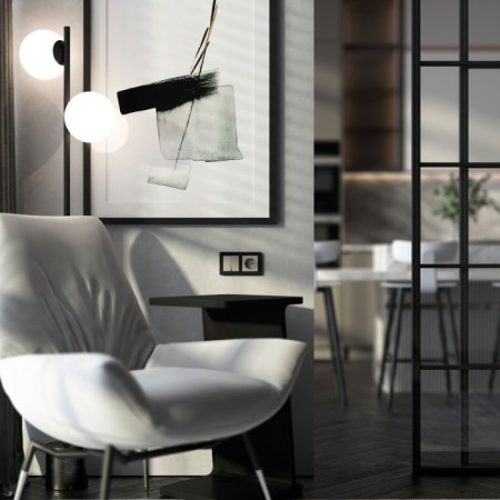 Розетка Встраиваемые механизмы дымчатый W1271004