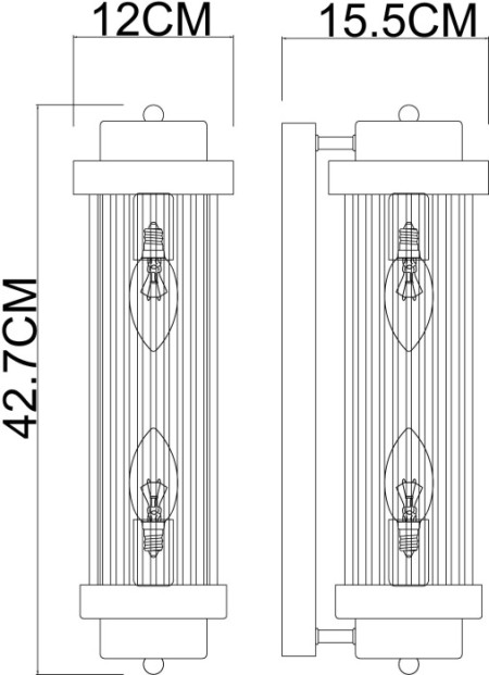 Настенный светильник Hanna A1070AP-2CC
