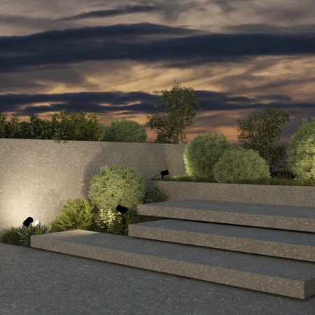 Грунтовый светильник MOSS DK9800-BK