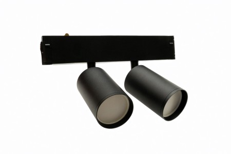 Светильник направленного света поворотный для трековой системы SMART LINE 220В, 2*GU10, Черный IL.0050.5011-GU10-BK