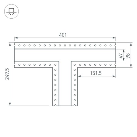 Соединитель профиля Arlight 030107