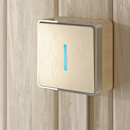 Выключатель Накладные механизмы Gallant шампань рифленый W5010110