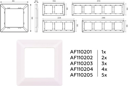Рамка ALFA AF110205